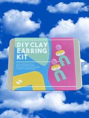DIY Clay Earring Kit in Storage Tin